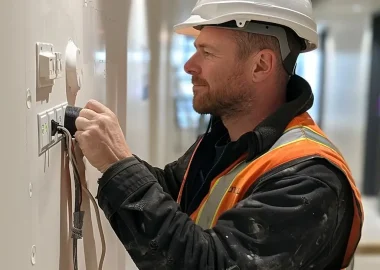 13 the electrician does the wiring